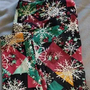 GUC Lularoe TC2 leggings, Christmas